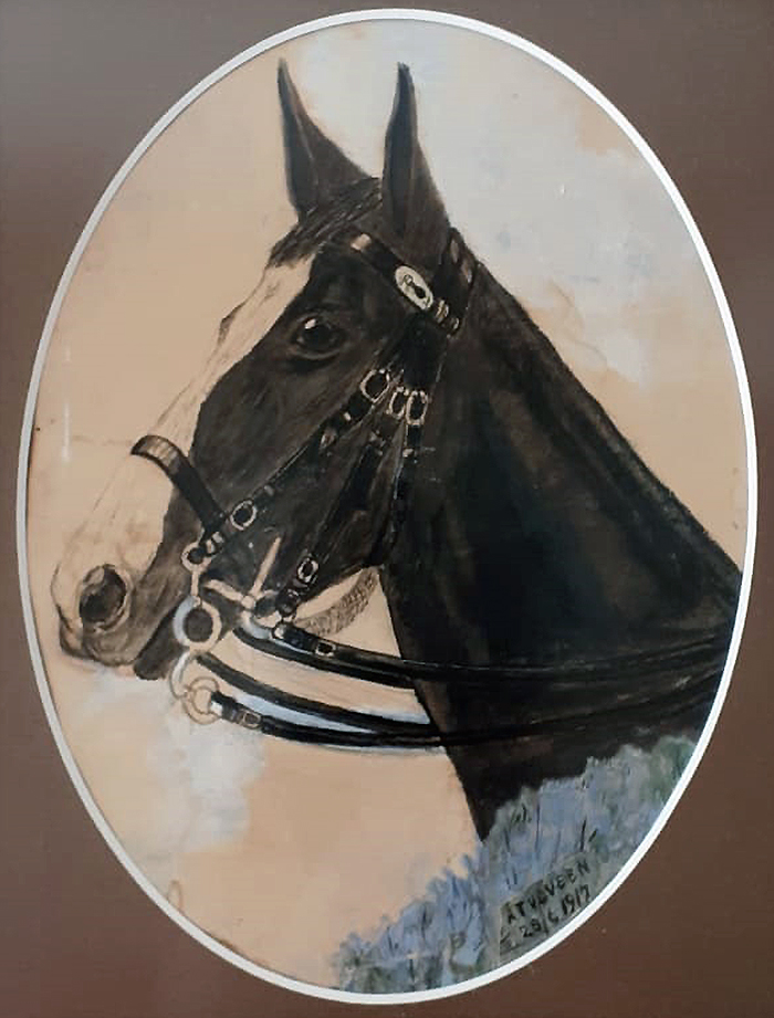 schilderij paard